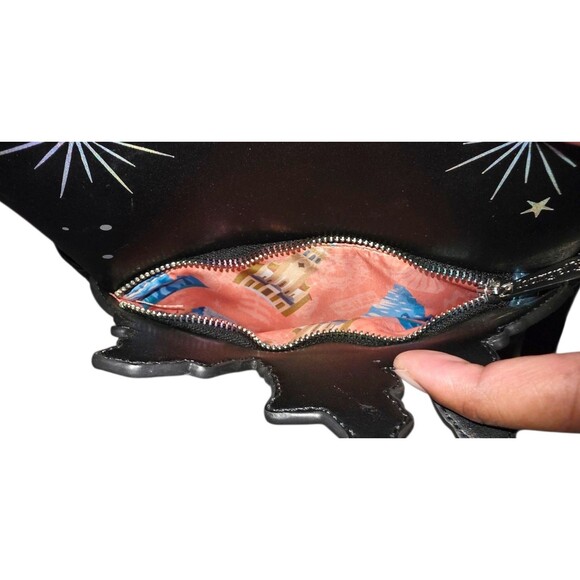 DISNEY PARKS x LOUNGEFLY Mini Backpack Black Blue Disneyland Resort Icons Bag - Picture 10 of 16